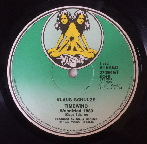 Klaus Schulze : Timewind (LP, Album, Gat)
