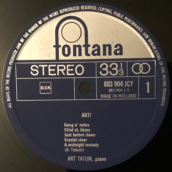 Art Tatum : Art! (LP, Album)