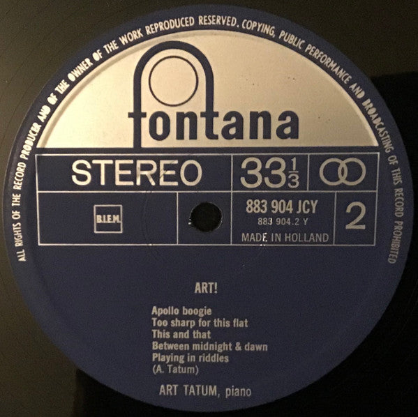 Art Tatum : Art! (LP, Album)