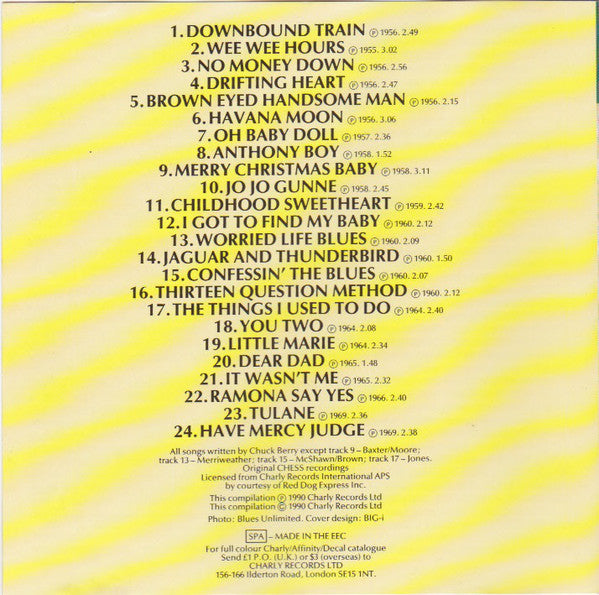 Chuck Berry : Fruit Of The Vine (CD, Comp)