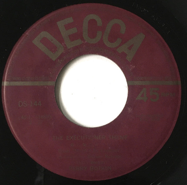 Perry Botkin : The Executioner Theme (7", Single)