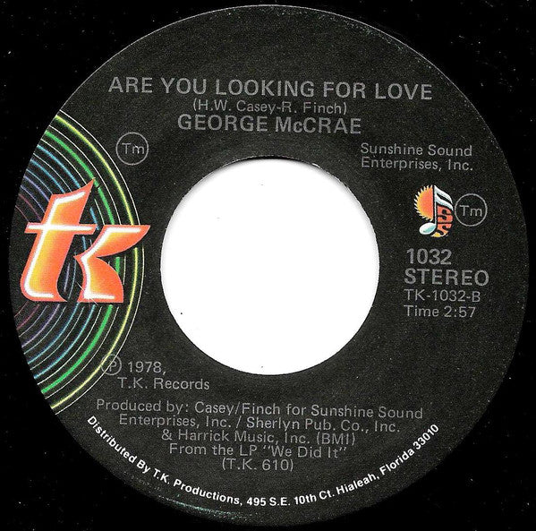 George McCrae : I Want You Around Me (7")