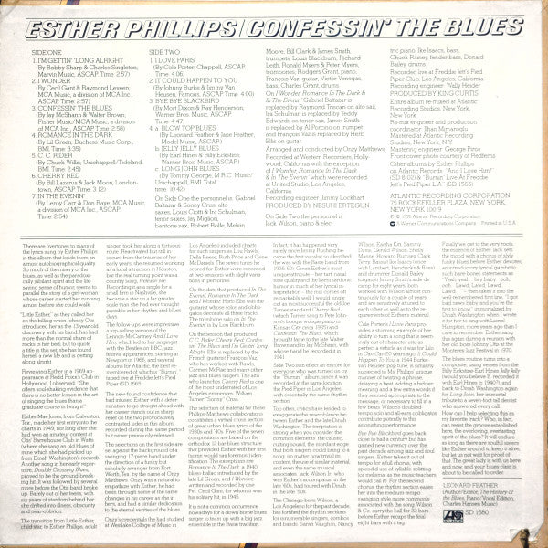 Esther Phillips : Confessin' The Blues (LP, Album, RI)