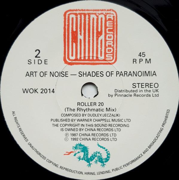 The Art Of Noise : Shades Of Paranoimia (The Carl Cox Mix) (7", Single)