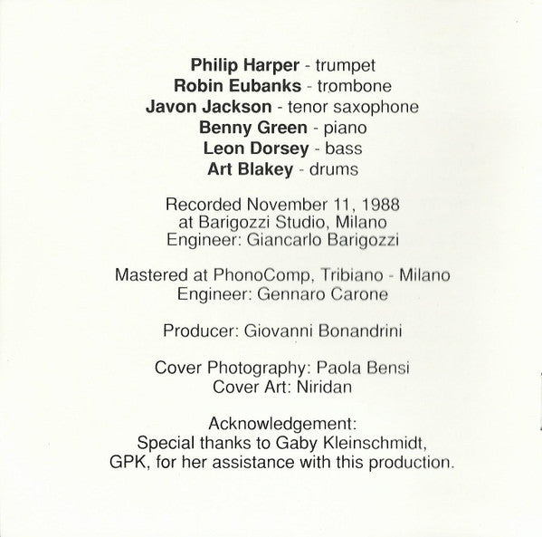 Art Blakey & The Jazz Messengers : I Get A Kick Out Of Bu (CD, Album)