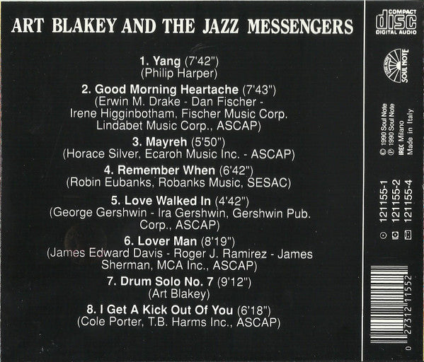Art Blakey & The Jazz Messengers : I Get A Kick Out Of Bu (CD, Album)