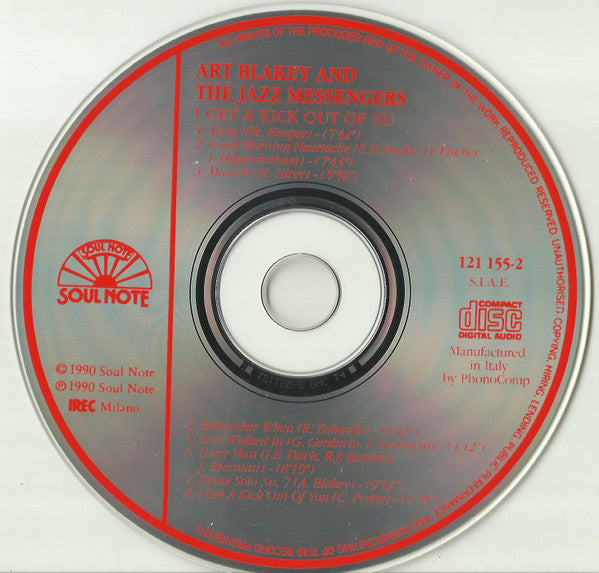 Art Blakey & The Jazz Messengers : I Get A Kick Out Of Bu (CD, Album)