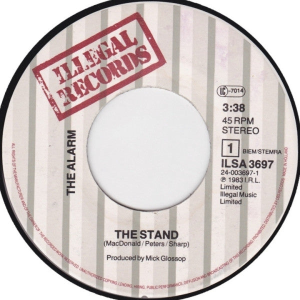 The Alarm : The Stand (7", Single)