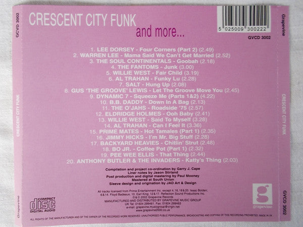 Various : Crescent City Funk And More... (Super Funk From New Orleans And Beyond) (CD, Comp)