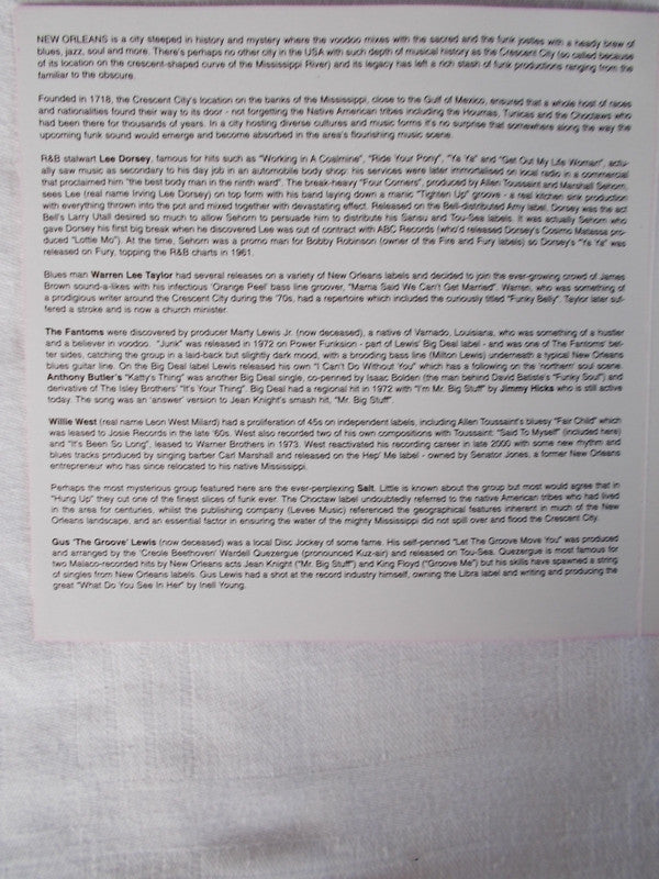 Various : Crescent City Funk And More... (Super Funk From New Orleans And Beyond) (CD, Comp)