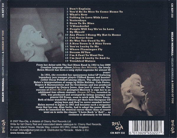 Helen Merrill : Helen Merrill & Dream Of You (CD, Comp)