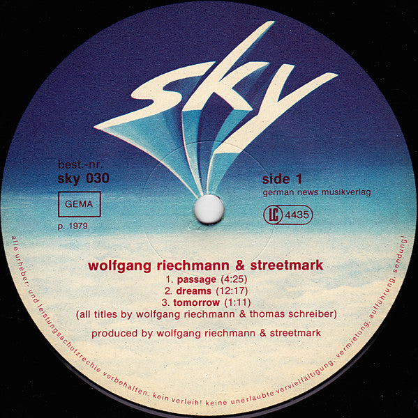 Wolfgang Riechmann & Streetmark : Wolfgang Riechmann & Streetmark (LP, Album)