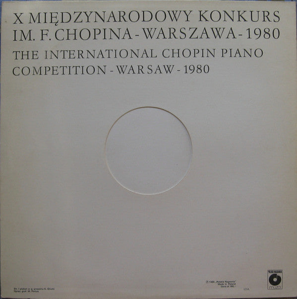 Frédéric Chopin, William Wolfram : X Międzynarodowy Konkurs Im. F. Chopina - Warszawa - 1980 (Kronika Konkursu) (LP)