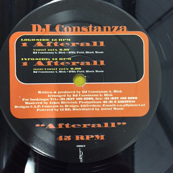 DJ Constanza : Afterall (12")
