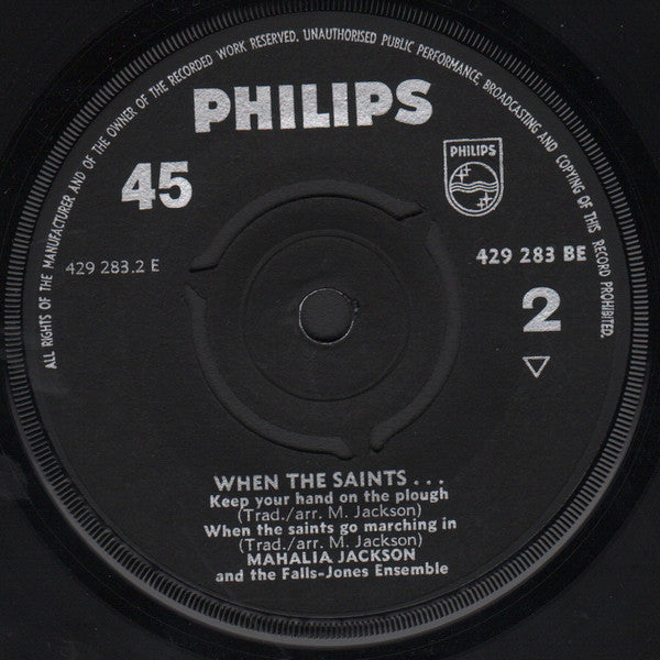 Mahalia Jackson And The Falls-Jones Ensemble : When The Saints..... (7", EP)
