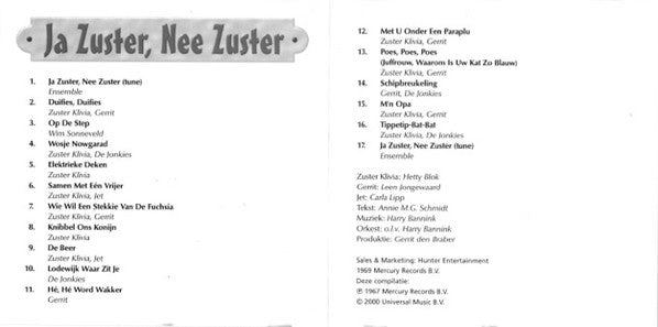 Various : Ja Zuster, Nee Zuster (CD, Comp, RE)