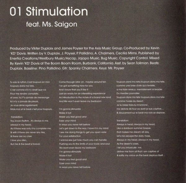 Vikter Duplaix : Bold And Beautiful (CD, Album)