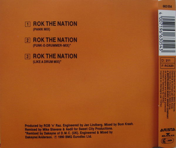 Rob 'N' Raz Featuring Leila K : Rok The Nation (The Remixes) (CD, Maxi)