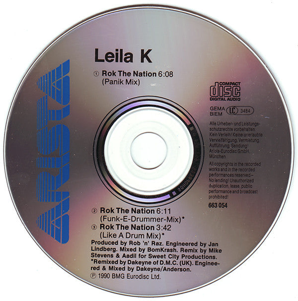 Rob 'N' Raz Featuring Leila K : Rok The Nation (The Remixes) (CD, Maxi)