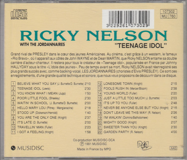 Ricky Nelson (2) : Teenage Idol (CD, Comp)