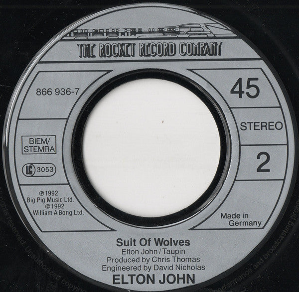 Elton John : The One (7", Single)