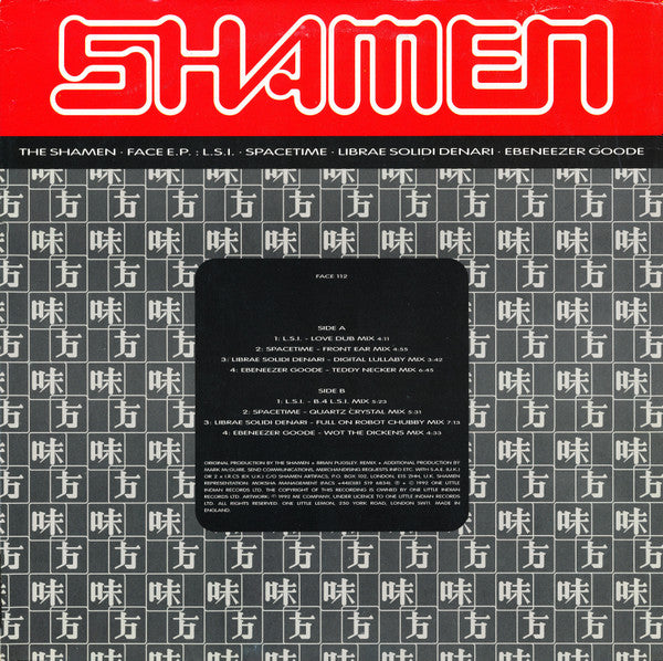 The Shamen : The Face E.P. (12", EP)