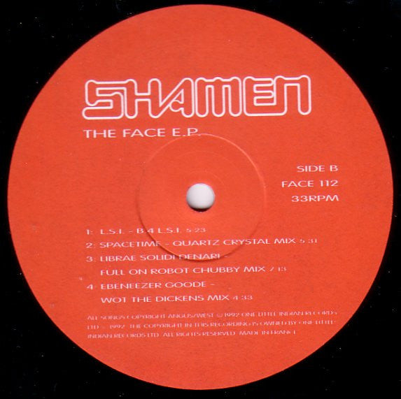 The Shamen : The Face E.P. (12", EP)