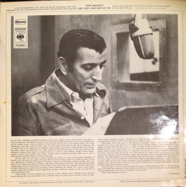 Tony Bennett : The Very Thought Of You (LP, Comp)