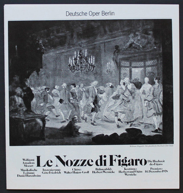 Wolfgang Amadeus Mozart – Otto Klemperer, Geraint Evans, Reri Grist, Elisabeth Söderström, Teresa Berganza, Gabriel Bacquier, Annelies Burmeister, Margaret Price, Werner Hollweg, Michael Langdon, Clifford Grant, Willi Brokmeier, Teresa Cahill, Kiri Te Kan : Le Nozze Di Figaro (Die Hochzeit Des Figaro) (Box + 4xLP)