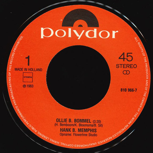 Hank B. Memphis : Ollie B. Bommel (7", Single)