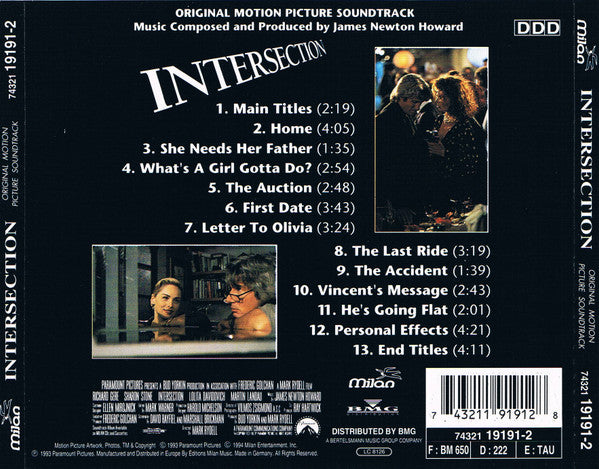 James Newton Howard : Intersection - Original Motion Picture Soundtrack (CD, Album)