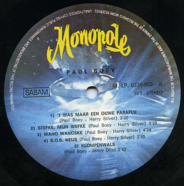 Paul Boey : Paul Boey Vol 3 (LP, Album)