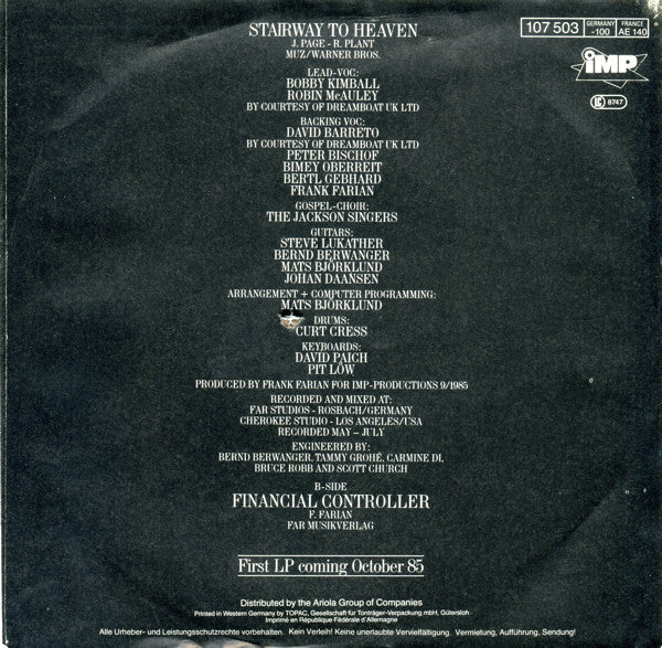 Far Corporation : Stairway To Heaven (7", Single)