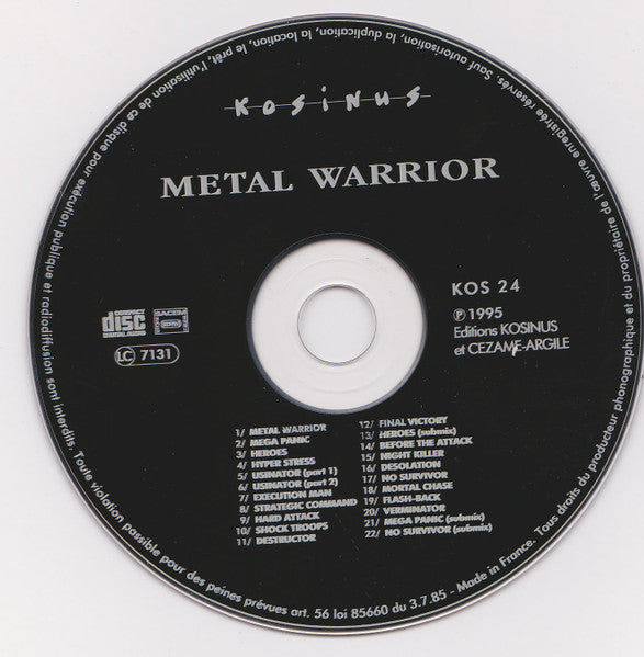 F. Chevallier*, Ch. Poulet*, J.Y. Rigo* : Metal Warrior (CD, Album)