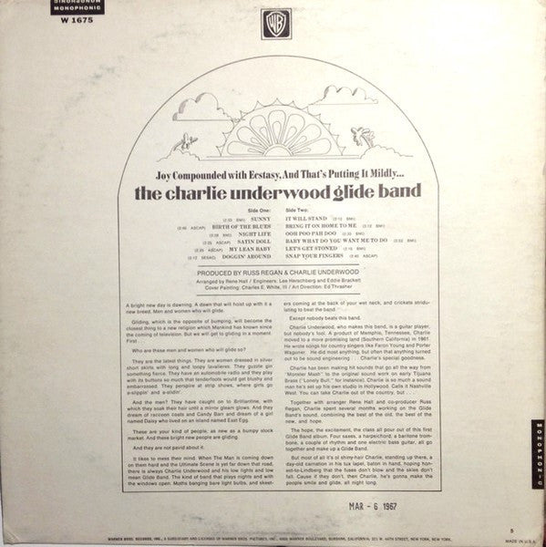 The Charlie Underwood Glide Band : Birth Of A Sound (LP, Mono, Promo)