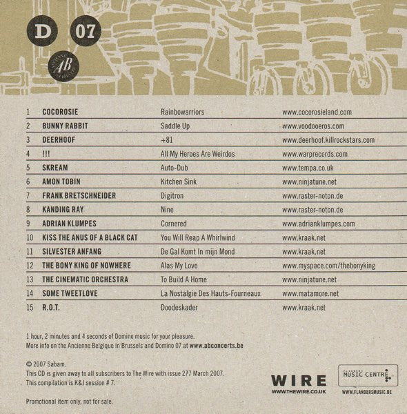 Various : D 07 (A Snapshot From Domino 2007) (CD, Comp, Promo)