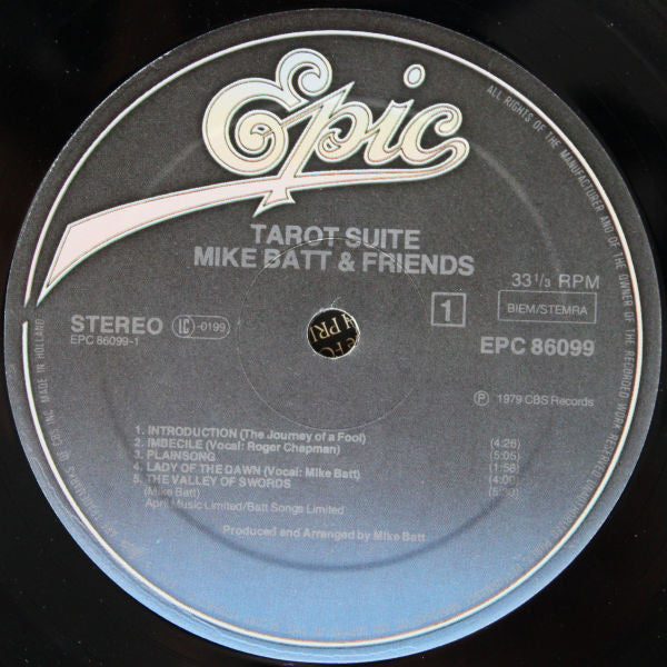 Mike Batt And Friends : Tarot Suite (LP, Album, Gat)