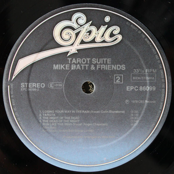 Mike Batt And Friends : Tarot Suite (LP, Album, Gat)