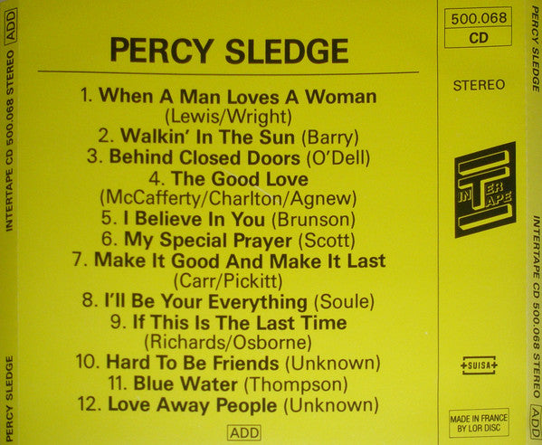 Percy Sledge : Percy Sledge (CD, Comp)