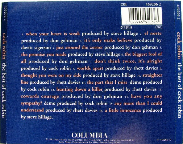 Cock Robin : The Best Of Cock Robin (CD, Comp, RE)