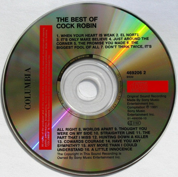 Cock Robin : The Best Of Cock Robin (CD, Comp, RE)