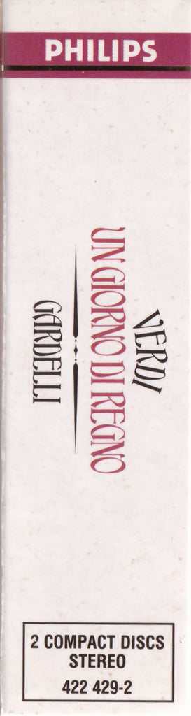Giuseppe Verdi - Jessye Norman, Fiorenza Cossotto, José Carreras, Ingvar Wixell, The Ambrosian Singers, Royal Philharmonic Orchestra, Lamberto Gardelli : Un Giorno Di Regno (2xCD, Album, RE, RM + Box, Sli)