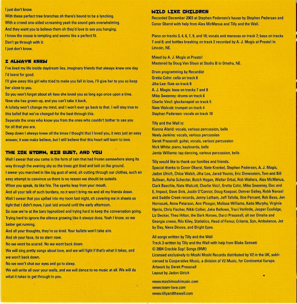 Tilly And The Wall : Wild Like Children (CD, Album)