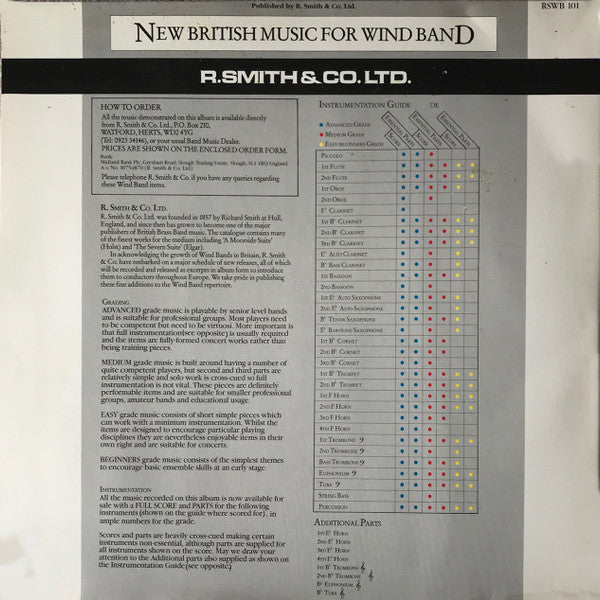 Various : New British Music For Wind Band (LP, Album, Promo)