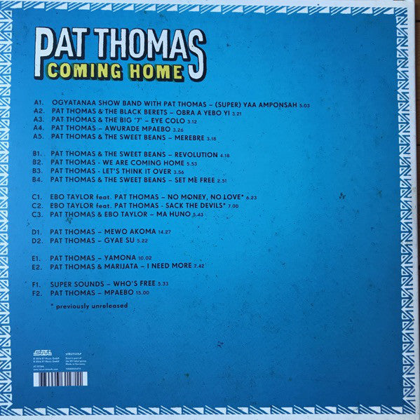 Pat Thomas (3) : Coming Home (Original Ghanaian Highlife & Afrobeat Classics 1967-1981) (3xLP, Comp, 180 + 2xCD, Comp)
