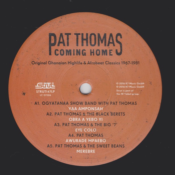Pat Thomas (3) : Coming Home (Original Ghanaian Highlife & Afrobeat Classics 1967-1981) (3xLP, Comp, 180 + 2xCD, Comp)