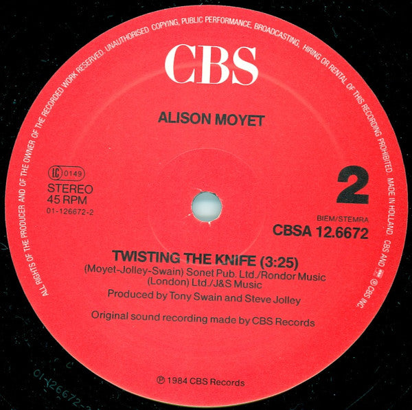 Alison Moyet : For You Only (Extended New Version) (12", Maxi)