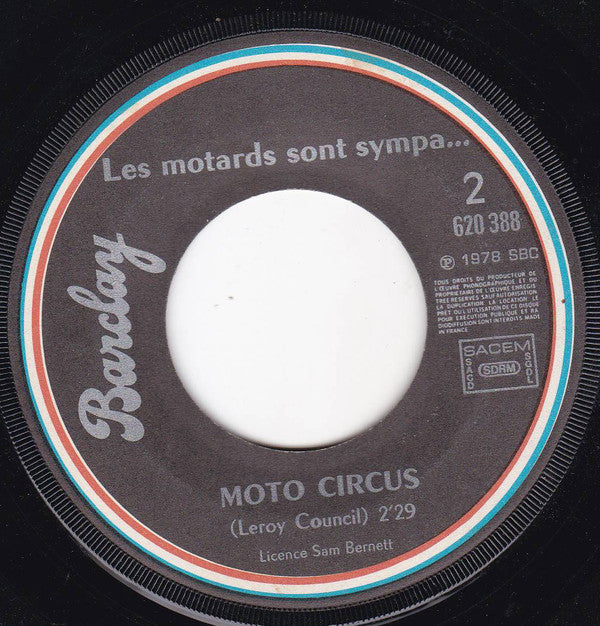 Leroy Council : Indicatif De L'Emission  De Sam Bernett Sur RTL Les Motards Sont Sympa... (7", Single)