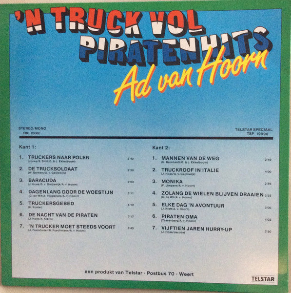Ad van Hoorn : 'n Truck Vol Piratenhits (LP, Album)