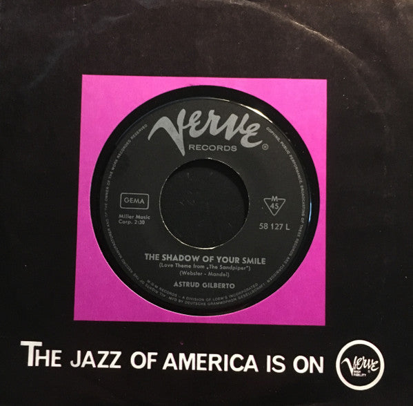 Astrud Gilberto : The Shadow Of Your Smile (7", Mono)